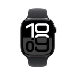 Apple Watch Series 10 GPS + Cellular 46mm Simsiyah Alüminyum Kasa Siyah Spor Kordon - M/L