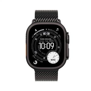 Apple Watch Ultra 3 GPS + Cellular 49mm Siyah Titanyum Kasa  Siyah Titanyum Milano Loop L
