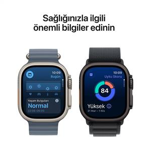 Apple Watch Ultra 3 GPS + Cellular 49mm Siyah Titanyum Kasa  Siyah Titanyum Milano Loop L