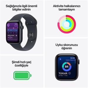 Apple Watch SE 3 GPS 40mm Midnight Aluminium Case with Midnight Sport Band - S/M