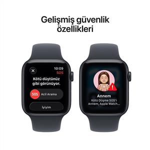 Apple Watch SE 3 GPS 40mm Midnight Aluminium Case with Midnight Sport Band - S/M