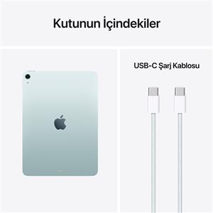 iPad Air M4 128GB WIFI 11''Liquid Retina Ekran iPadOS Tablet Mavi