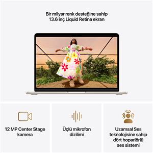 MacBook Air MDHA4TU/A M5 16Gb-512Gb Ssd-Liquid Retina-13.6inc-Yıldız Işığı