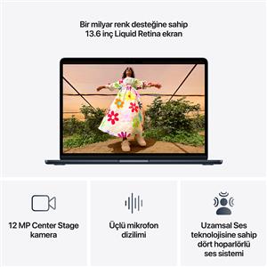 MacBook Air MDHE4TU/A M5 16Gb-512Gb Ssd-Liquid Retina-13.6inc-Gece Yarısı