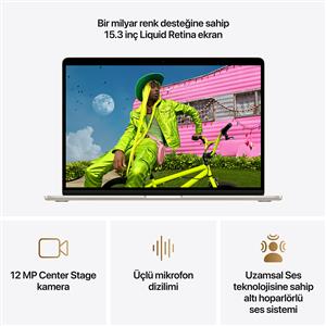 MacBook Air MDVF4TU/A M5 24Gb-1Tb Ssd-Liquid Retina-15.3inc-Yıldız Işığı