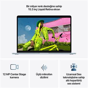 MacBook Air MDVQ4TU/A M5 16Gb-512Gb Ssd-Liquid Retina-15.3inc-Gök Mavisi