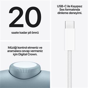 Apple AirPods Max 2 Kablosuz Kulak Üstü Kulaklık - Mavi