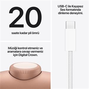Apple AirPods Max 2 Kablosuz Kulak Üstü Kulaklık - Turuncu