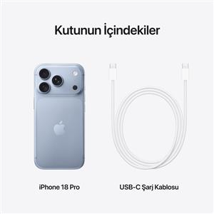 iPhone 18 Pro 1 TB Akıllı Telefon Buzul Rengi