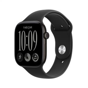 Apple Watch Series 12 GPS 42mm Black Aluminium Case with Black Band - S/M