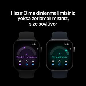 Apple Watch Series 12 GPS 42mm Black Aluminium Case with Black Band - S/M