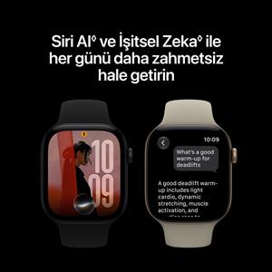 Apple Watch Series 12 GPS 42mm Black Aluminium Case with Black Band - S/M