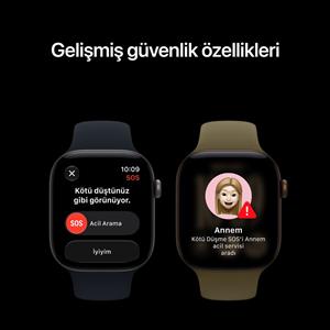 Apple Watch Series 12 GPS 42mm Black Aluminium Case with Black Band - S/M