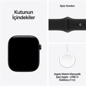 Apple Watch Series 12 GPS 42mm Black Aluminium Case with Black Band - S/M