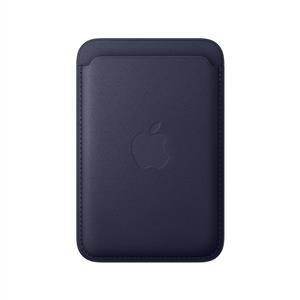 Apple iPhone MagSafe Mikro Dokuma Cüzdan Lacivert