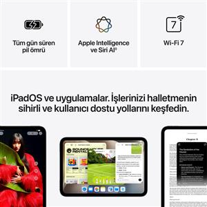 Ipad Mini A20 Pro 512GB WIFI 8.5''Super Retina XDR Ekran iPadOS Tablet Midnight