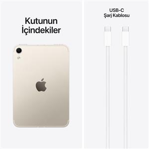 Ipad Mini A20 Pro 256GB WIFI+Cellular 8.5''Nano-Texture Ekran iPadOS Tablet Starlight