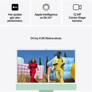APPLE MH084TU/A iMac M6 10C CPU 10C GPU 16 GB 256 GB SSD 24" - YEŞİL