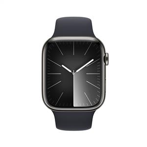 Apple Watch Series 9 GPS + Cellular 45mm Akıllı Saa Graphite Stainless Midnight Band - M/L