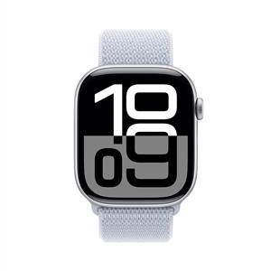 Apple Watch Series 10 GPS 46mm Silver Aluminium Case with Blue Cloud Sport Loop