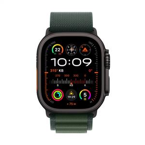 Apple Watch Ultra 2 GPS + Cellular 49mm Black Titanium Case Dark Green Alpine Loop L 2024