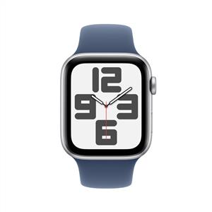 Apple Watch SE 2 GPS 44mm Silver Aluminium Case with Denim Sport Band - S/M 2024