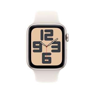 Apple Watch SE 2 GPS 44mm Starlight Aluminium Case with Starlight Sport Band - M/L 2024