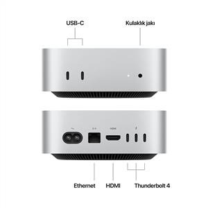 APPLE MU9E3TU/A Mac Mini M4 10C CPU 10C GPU 16 GB 512 GB SSD