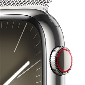 Apple Watch Series 9 GPS + Cellular 45mm Silver Stainless Silver Milanese Loop