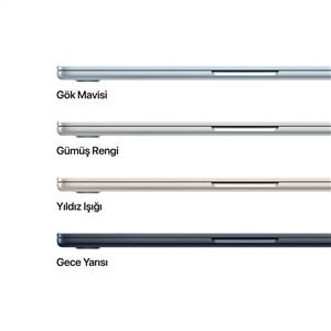 MacBook Air MW0X3TU/A M4 16Gb-512Gb Ssd-Liquid Retina-13.6inc-Gümüş