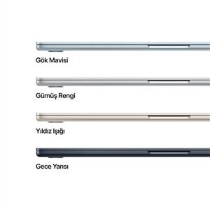 MacBook Air MW1G3TU/A M4 16Gb-256Gb Ssd-Liquid Retina-15.3inc-Gümüş
