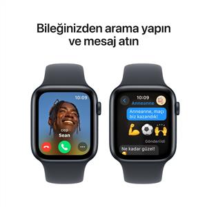 Apple Watch SE 2 GPS 40mm Midnight Aluminium Case with Midnight Sport Band - S/M (2024)