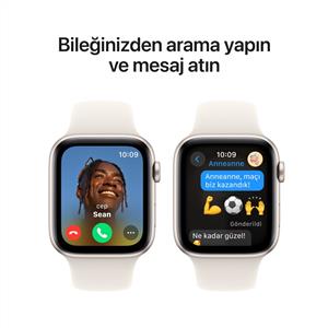 Apple Watch SE 2 GPS 44mm Starlight Aluminium Case with Starlight Sport Band - S/M 2024