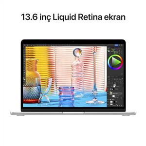 MacBook Air MC7V4TU/A M2 16Gb-256Gb Ssd-Liquid Retina-13.6inc-Gümüş