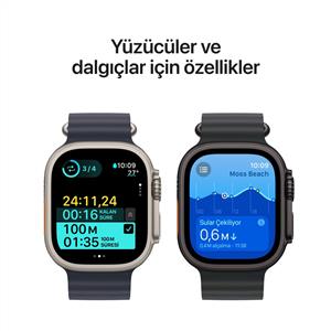 Apple Watch Ultra 2 GPS + Cellular 49mm Natural Titanium Case Blue Trail Loop - S/M 2024