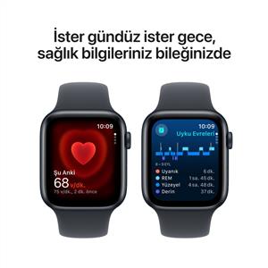 Apple Watch SE 2 GPS 40mm Midnight Aluminium Case with Midnight Sport Band - M/L 2024