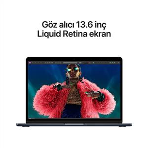 MacBook Air MC9G4TU/A M3 16Gb-256Gb Ssd-Liquid Retina-15.3inc-Midnight