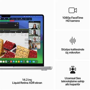 MacBook Pro MRX83TU/A M3 Max 36Gb-1Tb Ssd-Liquid Retina-14inc-Gümüş
