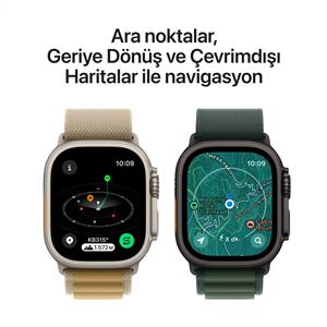 Apple Watch Ultra 2 GPS + Cellular 49mm Natural Titanium Case Blue Trail Loop - S/M 2024