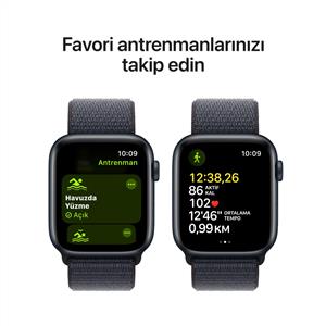Apple Watch SE 2 GPS 40mm Midnight Aluminium Case with Ink Sport Loop 2024