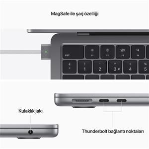 MacBook Air MC7U4TU/A M2 16Gb-256Gb Ssd-Liquid Retina-13.6inc-Uzay Grisi