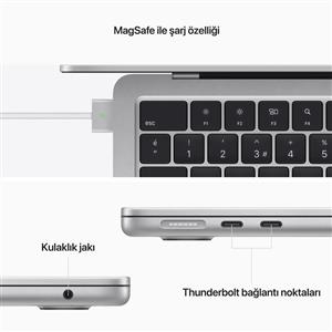 MacBook Air MC7V4TU/A M2 16Gb-256Gb Ssd-Liquid Retina-13.6inc-Gümüş