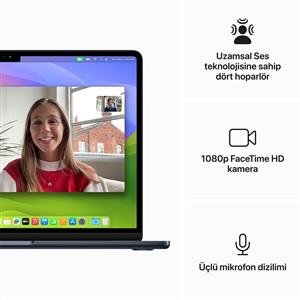 MacBook Air MC9G4TU/A M3 16Gb-256Gb Ssd-Liquid Retina-15.3inc-Midnight