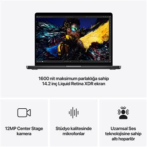 MacBook Pro MX2H3TU/A M4 Pro 24Gb-512Gb Ssd-Liquid Retina-14inc-Space Black