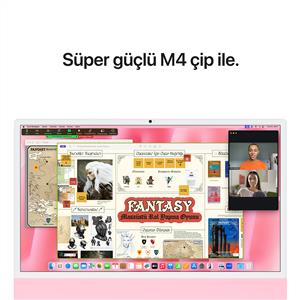 APPLE MWUG3TU/A iMac M4 8C CPU 8C GPU 16 GB 256 GB SSD 24" - PEMBE