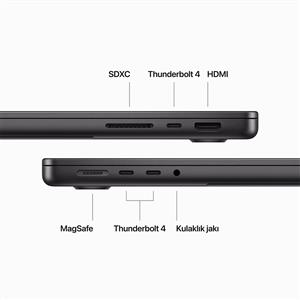 MacBook Pro MRX53TU/A M3 Max 36Gb-1Tb Ssd-Liquid Retina-14inc-Uzay Siyahı