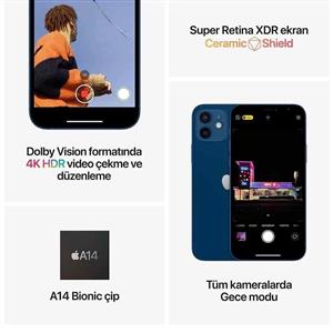 Yenilenmiş iPhone 12 Pro Max 128 Gb Akıllı Telefon Pasifik Mavi (1 Yıl Garantili) C Kalite