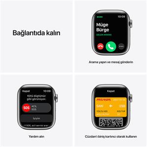 Apple Watch Series 7 GPS + Cellular, 41mm Silver Stainless Steel Case