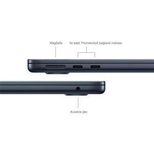 MacBook Air MC8K4TU/A M3 16Gb-256Gb Ssd-Liquid Retina-13.6inc-Midnight