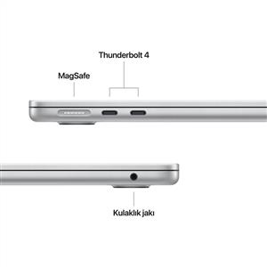 MacBook Air MW0W3TU/A M4 16Gb-256Gb Ssd-Liquid Retina-13.6inc-Gümüş